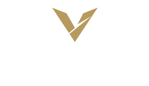VYTL logo with gold V mark and white wordmark